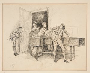 Nan en Piano, illustratie voor Oliver Goldsmith