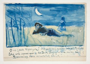 Schets voor door Edwin Austin Abbey