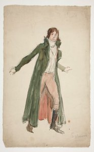 Schets van een jonge man door Edwin Austin Abbey
