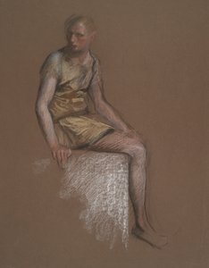 Studie voor door Edwin Austin Abbey