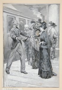 Studie voor door Edwin Austin Abbey