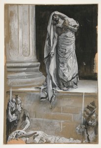 Studie voor Anthony door Edwin Austin Abbey