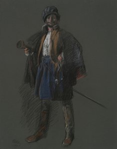 Studie voor Apotheose van Pa.: Hudson (?)