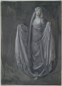 Studie voor Blanchefleur door Edwin Austin Abbey