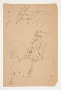 Studie voor Columbus in de Nieuwe Wereld(?) door Edwin Austin Abbey