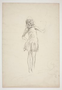Studie voor Puck, uit Een Midzomernachtsdroom door Edwin Austin Abbey