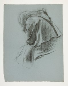Studie voor Het Vertrek, uit De Zoektocht naar de Heilige Graal (een serie van vijftien schilderijen voor de Boston Public Library, voltooid in 1901) door Edwin Austin Abbey