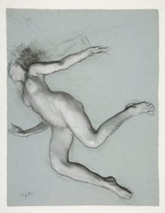 Studie voor figuur van 11 uur door Edwin Austin Abbey