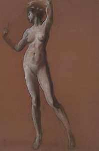 Studie voor figuur van 3 uur