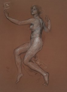 Studie voor figuur van 9 uur