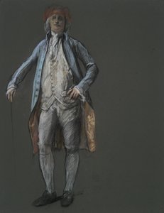 Studie voor figuur van Benjamin Franklin