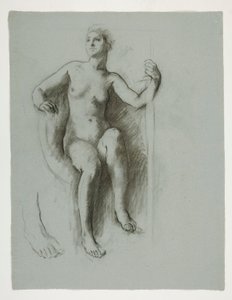 Studie voor figuur van de Genius van de Staat