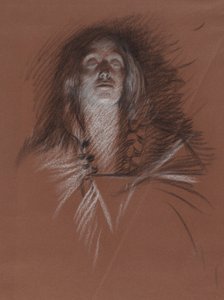 Studie voor hoofd van een Keltische vrouw, uit De Toneelscène, Hamlet, act 3, scène 2