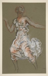 Studie voor de figuur van 12 uur