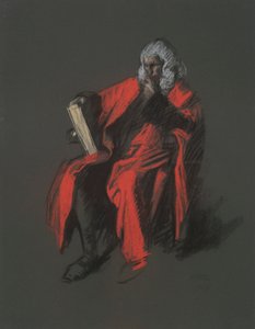 Studie voor de figuur van Chief Justice Thomas McKean