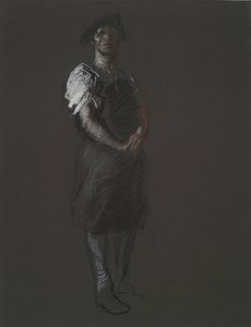 Studie voor de figuur van een Arbeider, in door Edwin Austin Abbey