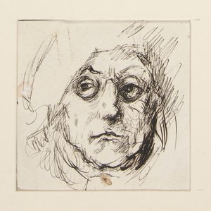Studie van Benjamin Franklin voor de muurschilderingen in het Staatskapitool gebouw in Harrisburg, Pennsylvania, 1902-1911 (voltooid door John Singer Sargent)
