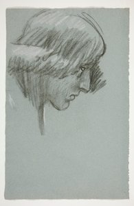 Studie van een jonge man door Edwin Austin Abbey