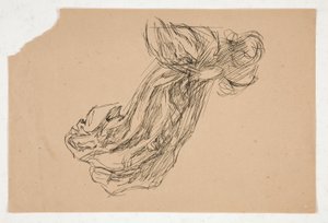 Studie van een engel (voor glas-in-lood? voor een plafond?) door Edwin Austin Abbey