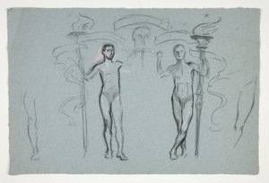 Studie van twee vlamdragers