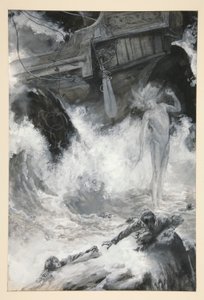 Het schipbreuk, illustratie voor Act I, Scene i, De storm