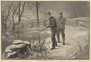 Konijnen Volgen door Edwin Austin Abbey