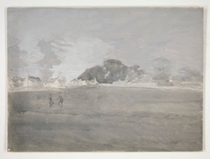 Onbekend Landschap door Edwin Austin Abbey