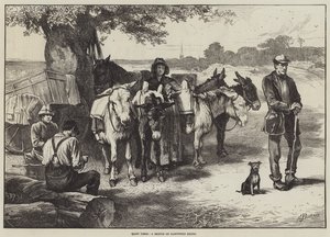 Rustige Tijden, een schets op Hampstead Heath door Edwin Buckman