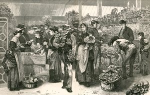 De bloemenmarkt, Covent Garden, Londen
