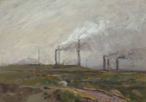 Avondlandschap door Edwin Butler Bayliss