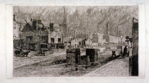 Vine Tavern, Mile End Road, Stepney, Londen, 1871 door Edwin Edwards