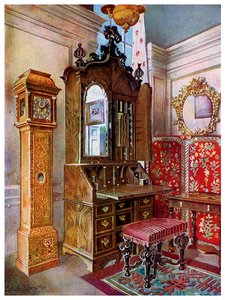 Een groep vroege 18e-eeuwse meubels, 1910 door Edwin Foley