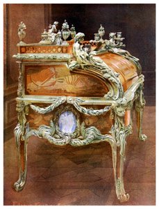 Bureau van Lodewijk XV, het Louvre, Parijs, 1911-1912 door Edwin Foley