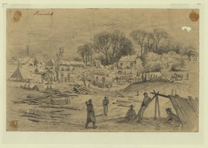 Veldhospitaal van het 5e Korps (Genl. Warren) bij Spotsylvania Court House, Va.