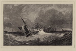 Een zuidoostelijke storm in het Kanaal door Edwin Hayes