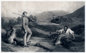 Prins Albert op hertenjacht, midden 19e eeuw door Edwin Landseer
