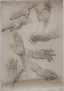 Studies van Handen door Edwin Howland Blashfield