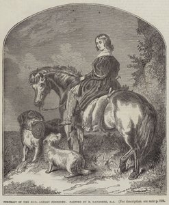 Portret van Honourable Ashley Ponsonby