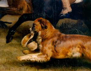 Rennende hond (detail)