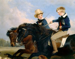 De Hon E. S. Russell en zijn broer (detail)