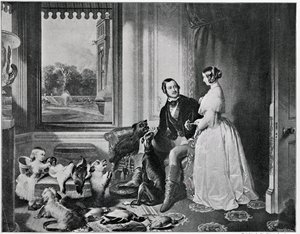 Windsor Castle in moderne tijden, naar het schilderij van 1843 door Edwin Landseer