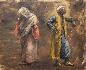 Studie van twee figuren, ca. 1878