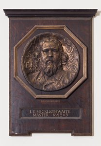 Medaille met John T. Micklethwaite, ca. 1893 door Edwin Roscoe Mullins