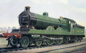 Onder de schaduw van York Minster: Een Noordoostelijke Compound. London and North Eastern Railway Steam Locomotive Class C8 731 door Edwin Thomas Rudd