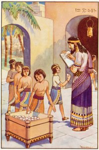 Op School in Babylon door Edwin Tryon Billings