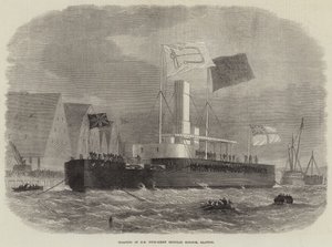 Te water laten van HM Twin-Screw Ironclad Monitor, Glatton door Edwin Weedon