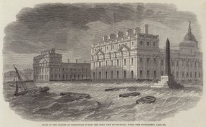 Staat van de Theems bij Greenwich tijdens de Hoogwater van Donderdag Week door Edwin Weedon