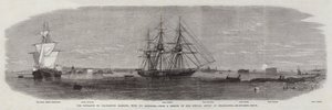De ingang van de haven van Charleston, met zijn verdedigingswerken