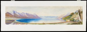 Het Bovenste Bereik van Lake Wakatipu, kijkend naar het zuiden, Zuidereiland, Nieuw-Zeeland