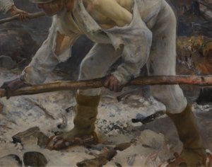 Onder het juk (Het verbranden van het kreupelhout) door Eero Järnefelt